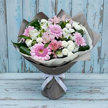 Букет цветов из:  Герберы, Альстромерии и Хризантемы #REPLACE_PRED# Седкыркещ