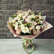 Букет цветов из:  Альстромерии, Розы и Хризантемы в Седкыркещ