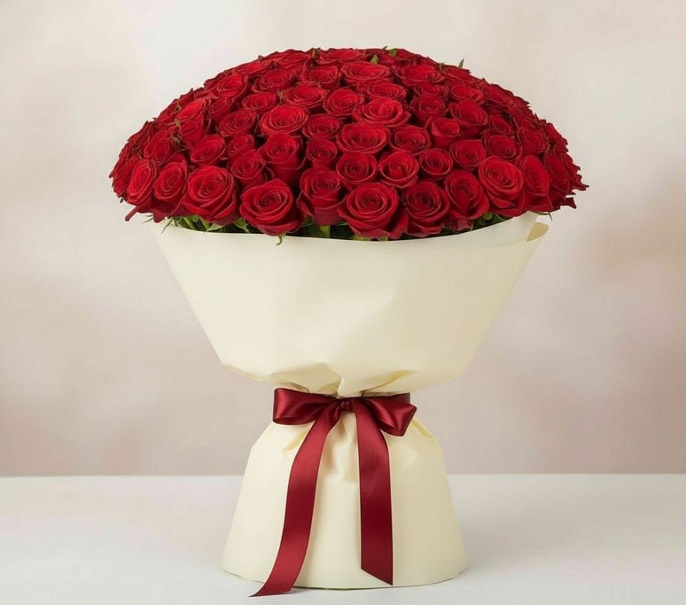 Букет 101 Красная роза Милано в Седкыркещ