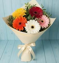 Букет цветов из:  Герберы в Седкыркещ