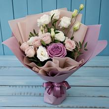 Букет цветов из:  Розы и Лизиантусы в Седкыркещ