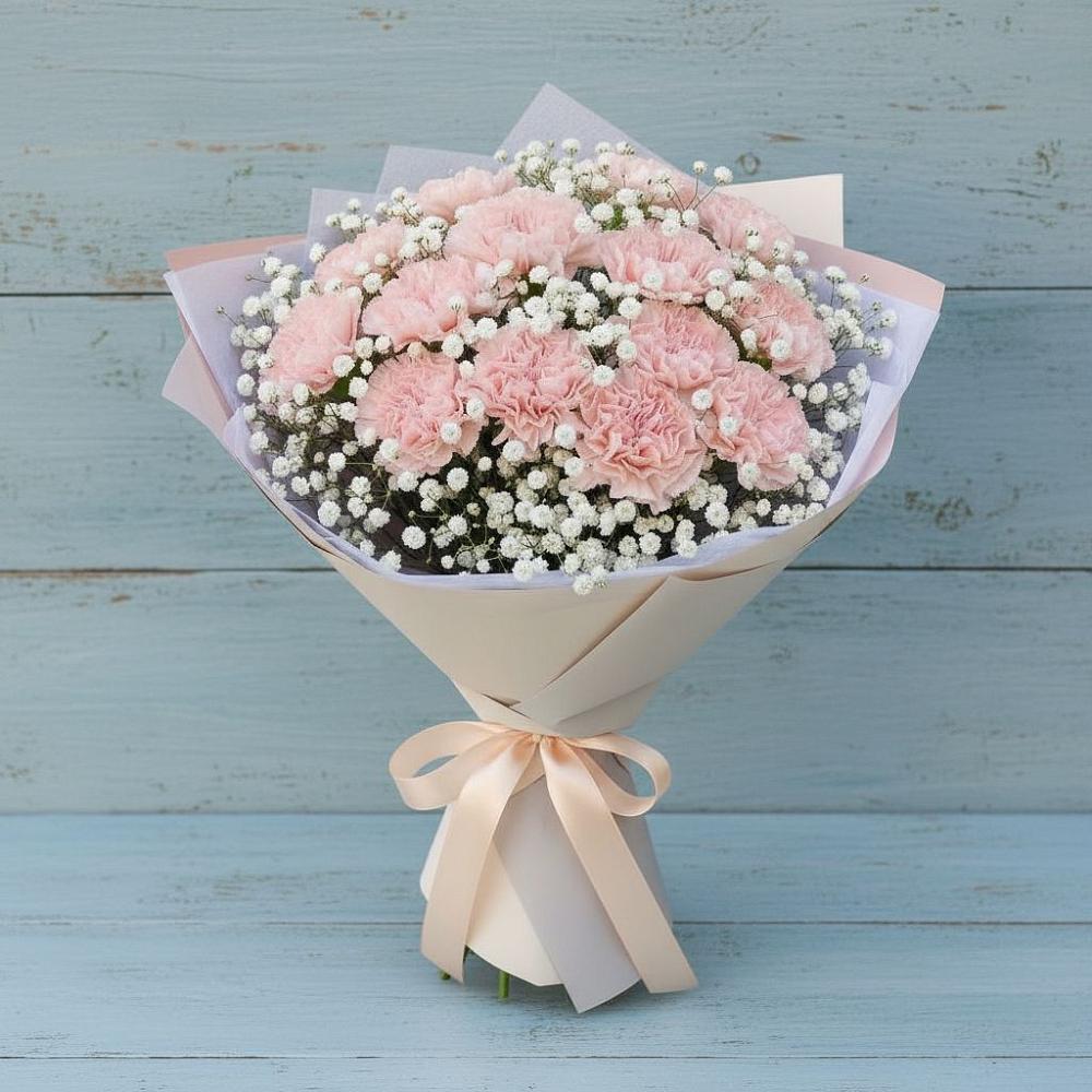 Букет цветов из: Гвоздики в Седкыркещ