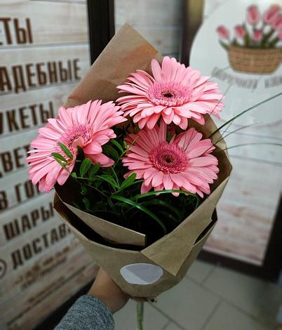 Букет цветов из: Герберы в Седкыркещ