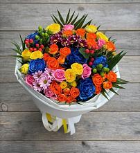 Букет цветов из:  Розы и Хризантемы в Седкыркещ