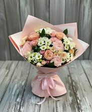 Букет цветов из:  Гвоздики, Розы и Хризантемы в Седкыркещ