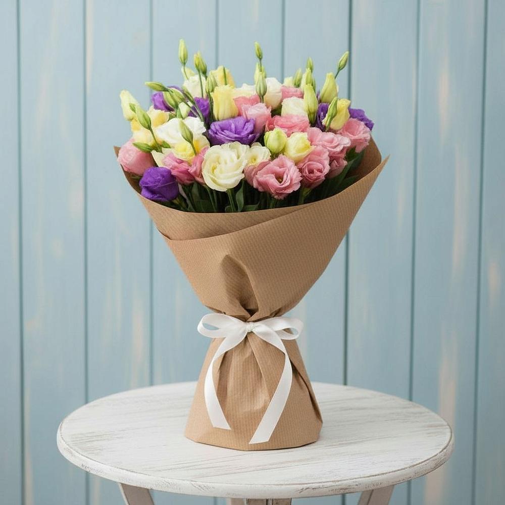 Букет цветов из: Лизиантусы в Седкыркещ