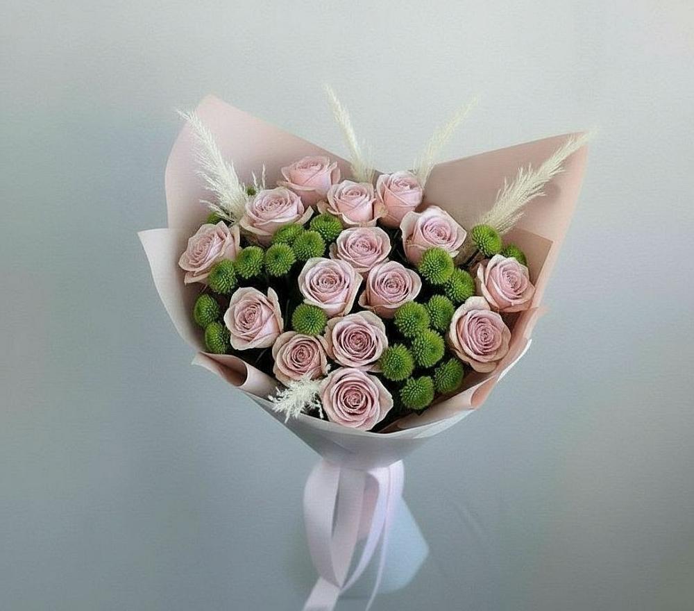 Букет цветов из: Розы и Хризантемы в Седкыркещ