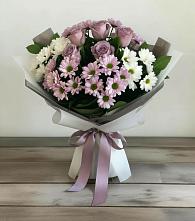 Букет цветов из:  Хризантемы и Розы в Седкыркещ