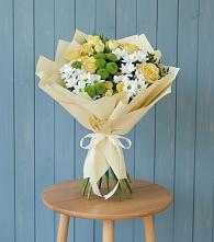 Букет цветов из:  Хризантемы и Розы в Седкыркещ