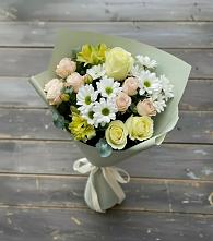 Букет цветов из:  Альстромерии, Розы и Хризантемы в Седкыркещ