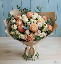 Букет цветов из:  Альстромерии и Розы в Седкыркещ