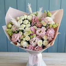 Букет цветов из:  Альстромерии и Розы в Седкыркещ