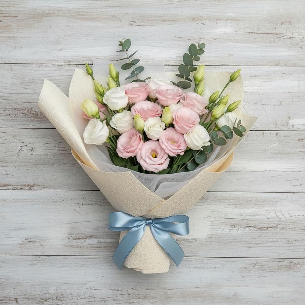 Букет цветов из: Лизиантусы в Седкыркещ